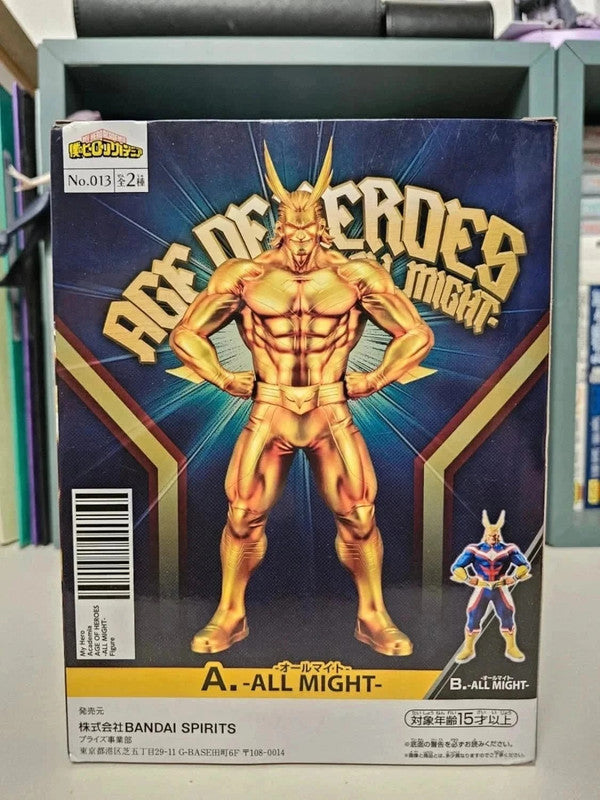 Figurine Age Of Heroes All Might Special Gold : My Hero Academia