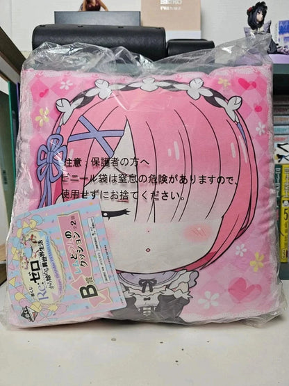 Figurine Coussin Pillow Rem et Ram : Re Zero Starting Life in Another World