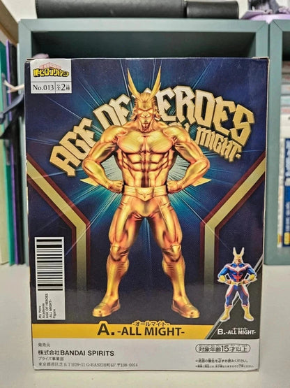 Figurine Age Of Heroes All Might Special Gold : My Hero Academia