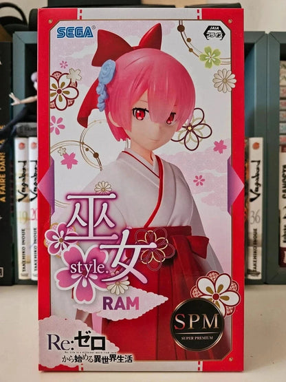 Figurine SPM Super Premium Priestess Miko Ram
: Re Zero Starting Life in Another World