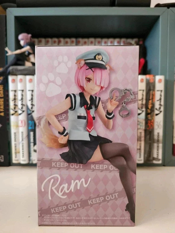 Figurine Ram Police Officer Cap With Dog Ears : Re Zero Starting Life En Another World