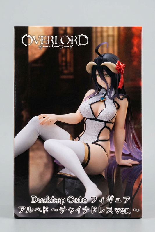 Figurine Albedo China Dress Ver. Desktop Cute: Overlord